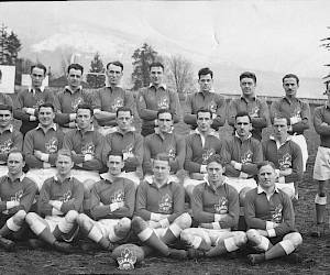 Canada's squad at Brockton Oval before departure